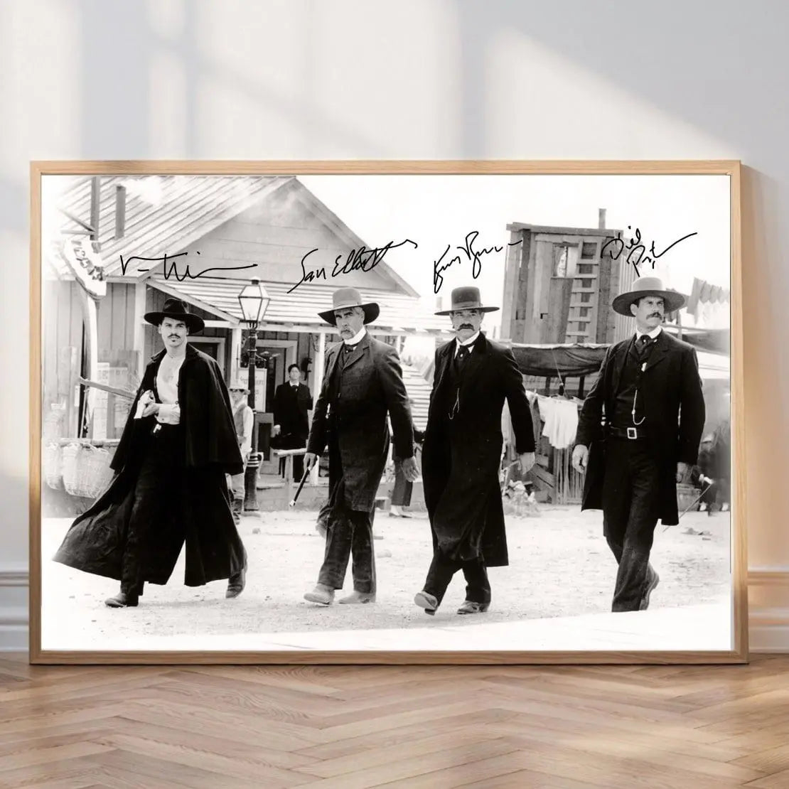[NO FRAME] Vintage Tombstone Movie Poster, Wyatt Earp, Doc Holliday & Earp Brothers Walking Scene