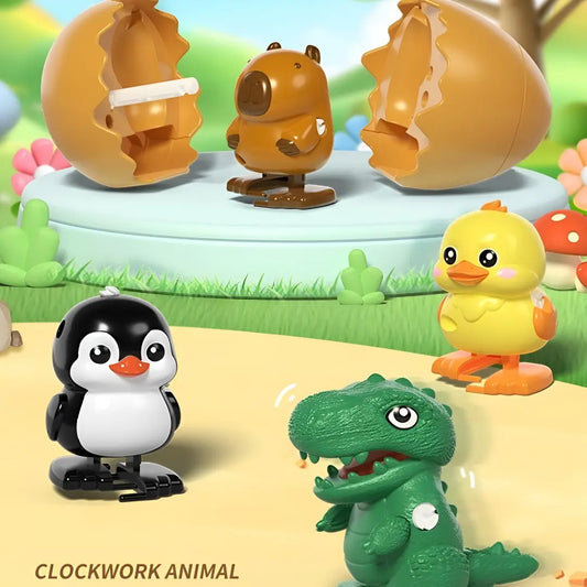 "The Great Hatch" Wind-Up Surprise Easter Eggs - Hilarious Hopping Dinosaur & Animal Party Favors