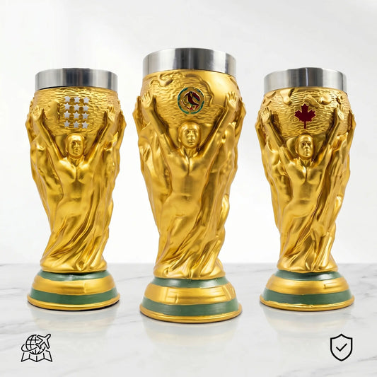 【17oz】 Creative Gold Trophy Beer Mug – Home, Office & Party Drinking Cup – Fun Birthday & Holiday Gift for Adults