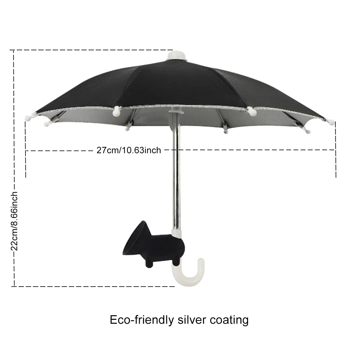 Universal Adjustable Phone Umbrella & Suction Cup Stand