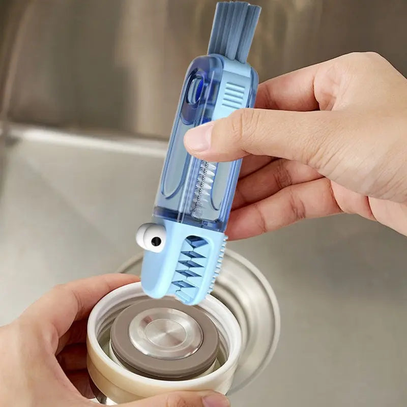 3PCS 3-in-1 Multi-Purpose Gap Cleaning Brush Set – Bottle, Lid & Crevice Cleaning Tool for Cups, Tumblers & Kitchenware