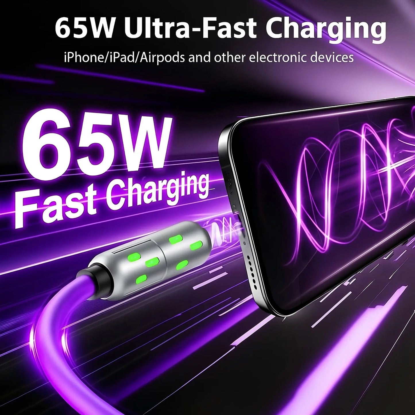 EXAVON 4-in-1 USB-C Cable (6.6FT) – PD Fast Charge & Data Sync Multi-Port Adapter
