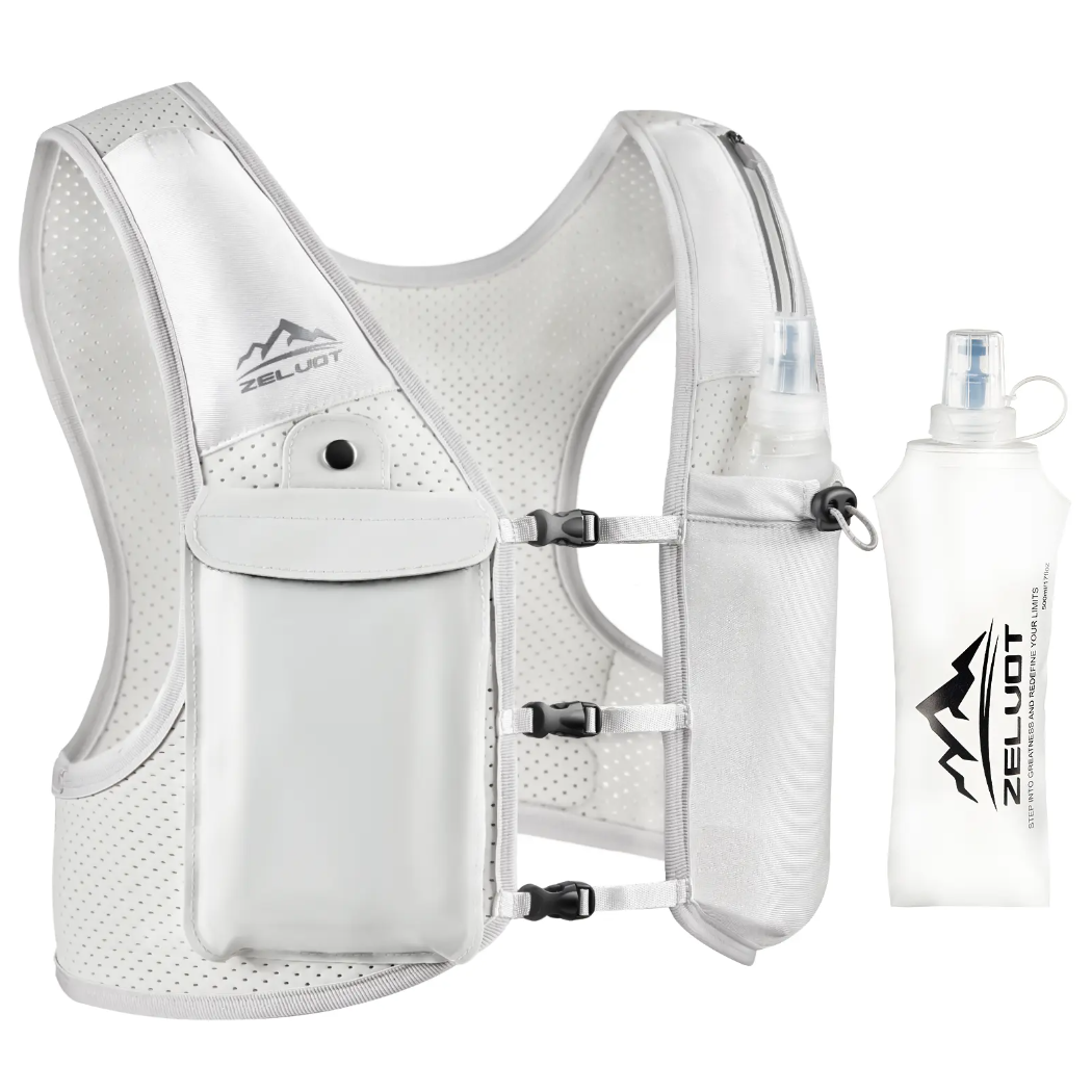 Running Hydration Vest with 500ml Soft Flask – Lightweight Trail Running Backpack