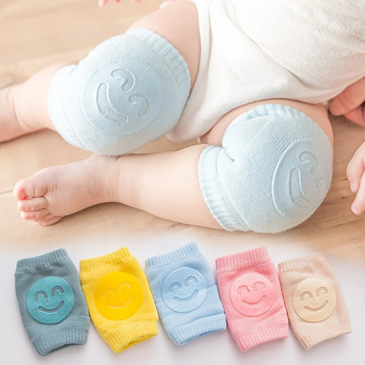Baby 4-Piece Non-Slip Knee Pads Set, Baby Accessories for Crawling, Thick Soft Contoured Fit, Fall Protection, Durable Gentle Safeguard