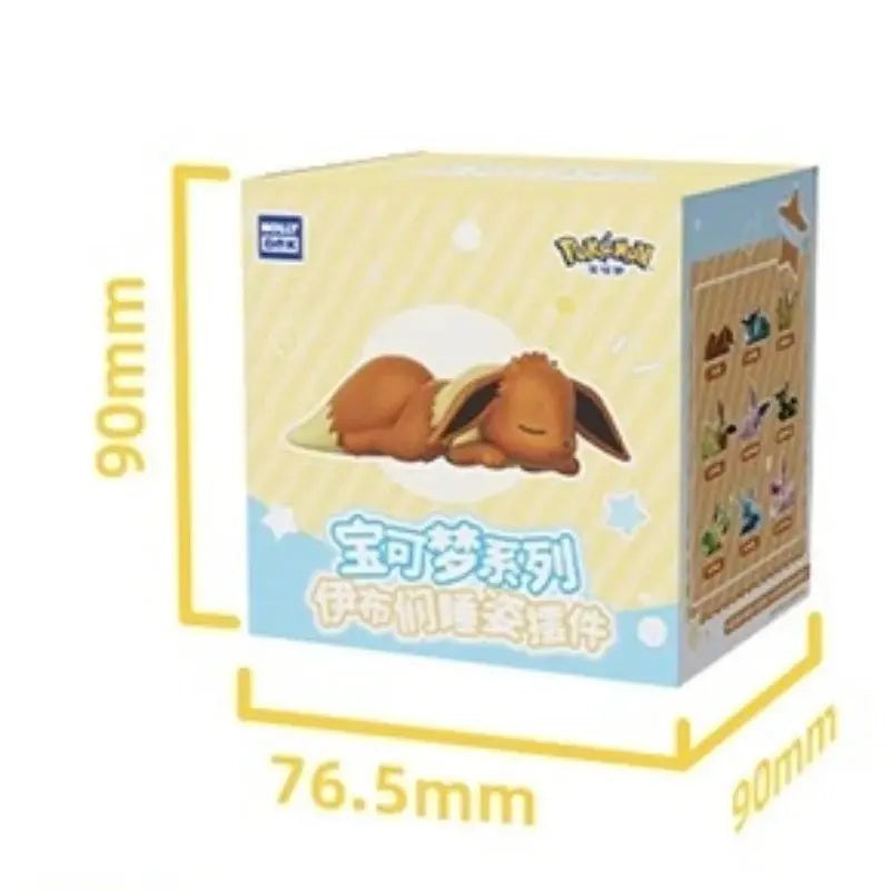 Authentic Pokemon Eevee sleeping position Series Blind Box Toy Figure NEW HOT