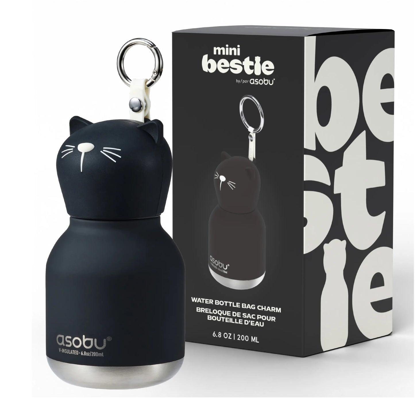 Mini Duck Insulated Water Bottle – Cute Portable Thermos Cup with Keychain Strap