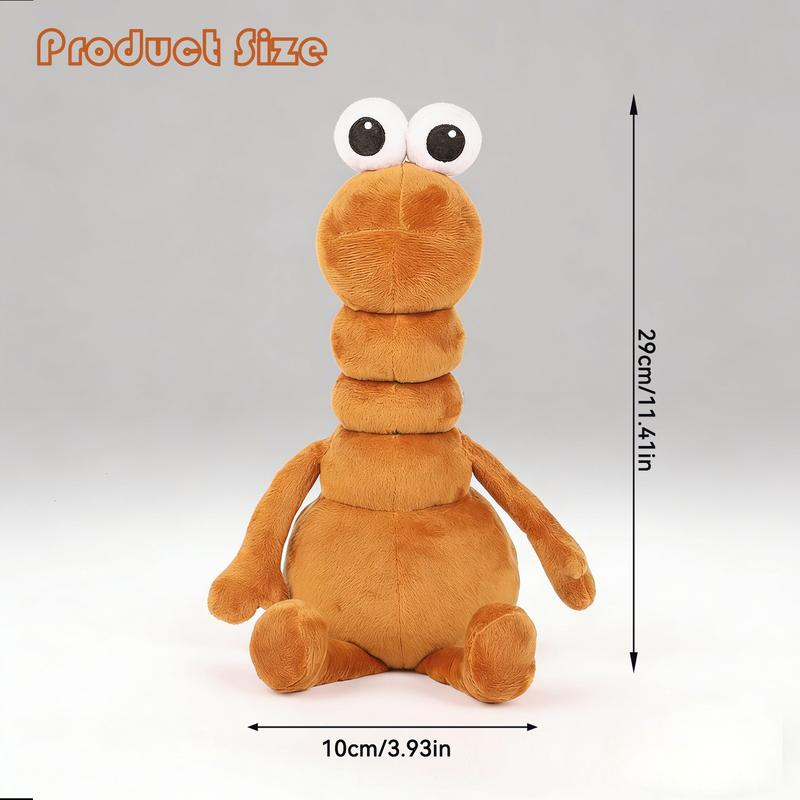Funny Big-Eyed Marcus The Worm: Stress-Relief Plush Doll