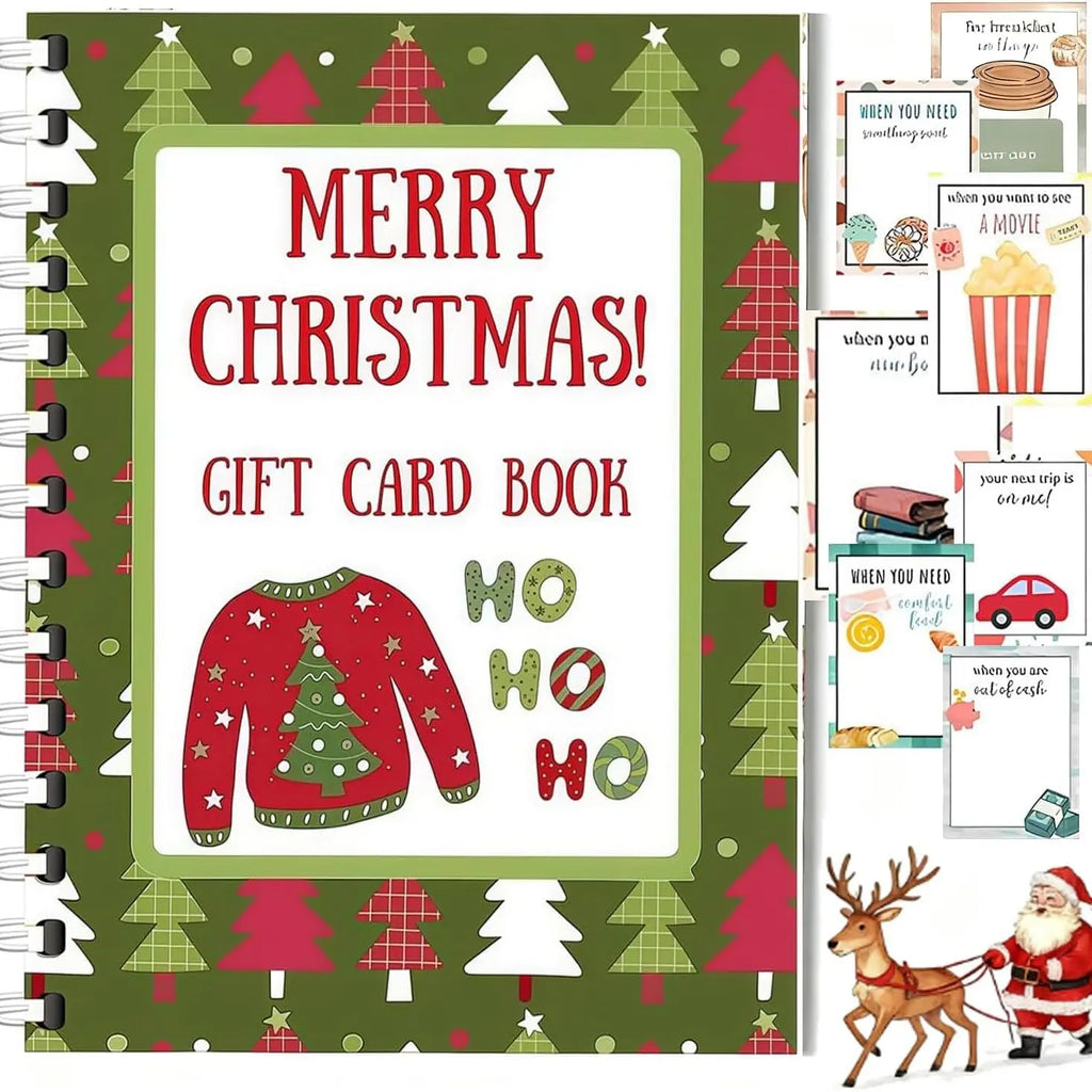 DIY Spiral-Bound Christmas Gift Card Album – Durable Card Holder & Gift Planner Notebook