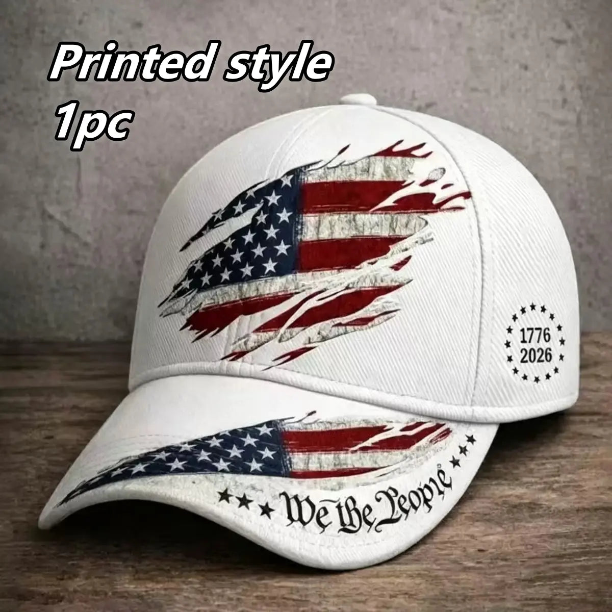 2pcs 250th Anniversary Print Baseball Cap, Adjustable Unisex Sun Cap