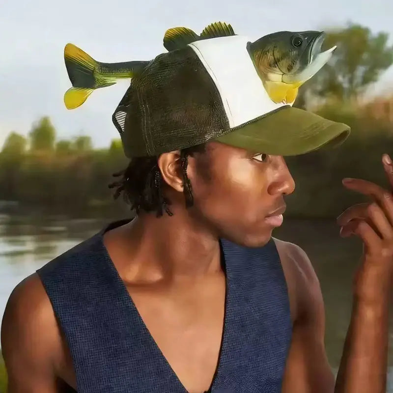 Fish Hat – Novelty Animal-Shaped Hat for Fishing Enthusiasts Outdoor Activities