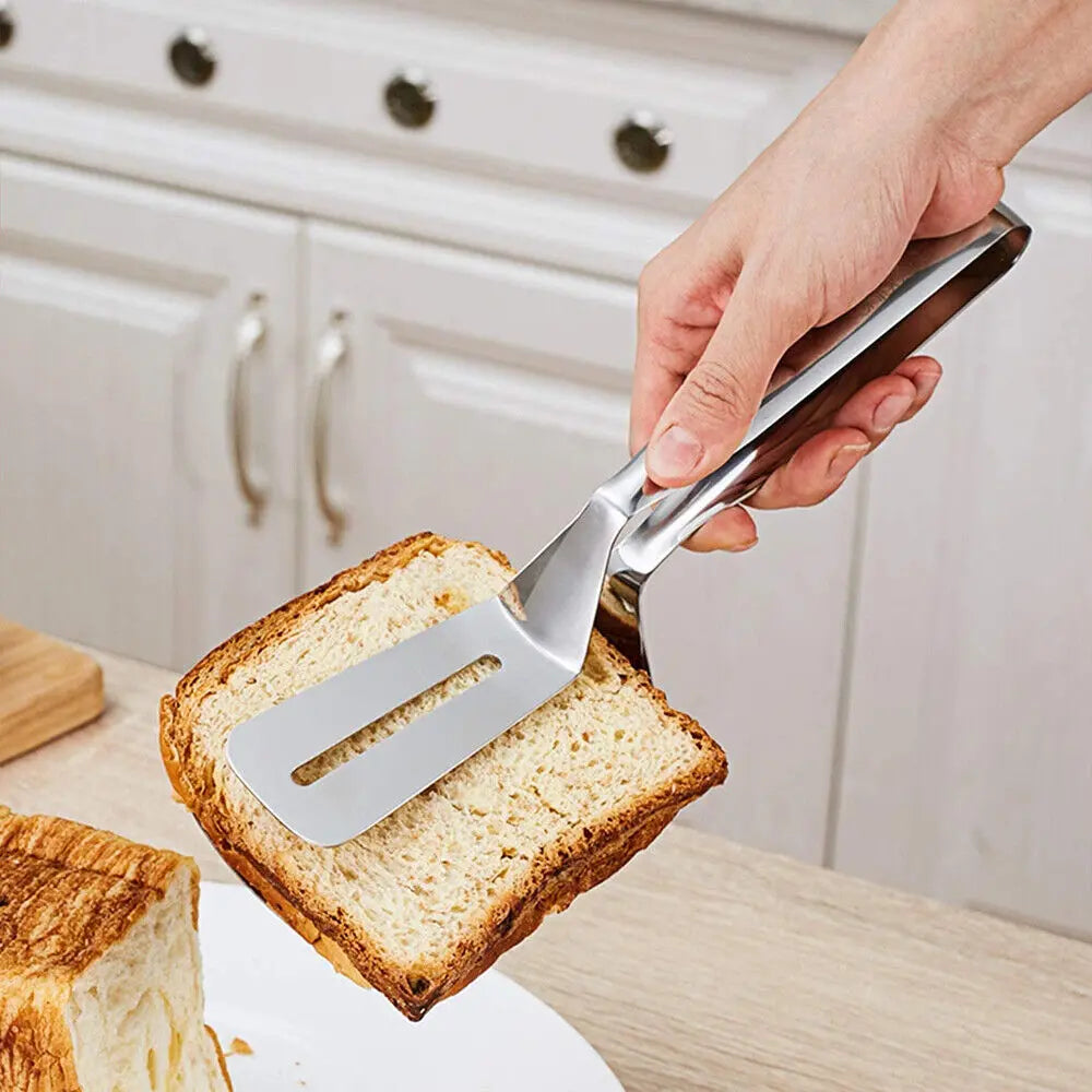 Stainless Steel Steak Tongs – Multi-Purpose BBQ Meat Clip & Kitchen Serving Tool