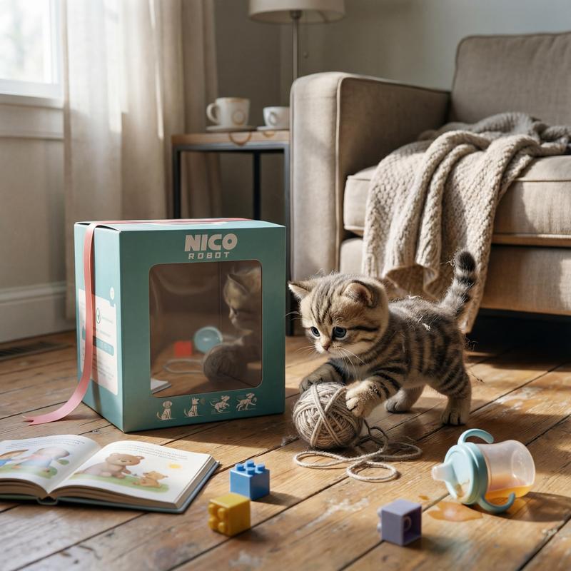 Gatito Robot Interactivo, Peluche RealistaRegalo FestivoJuguete de Gato Robótico que Camina, Mueve la Cola y Hace Sonidos, Lindo Juguete de Mascota para Niños y Adultos
