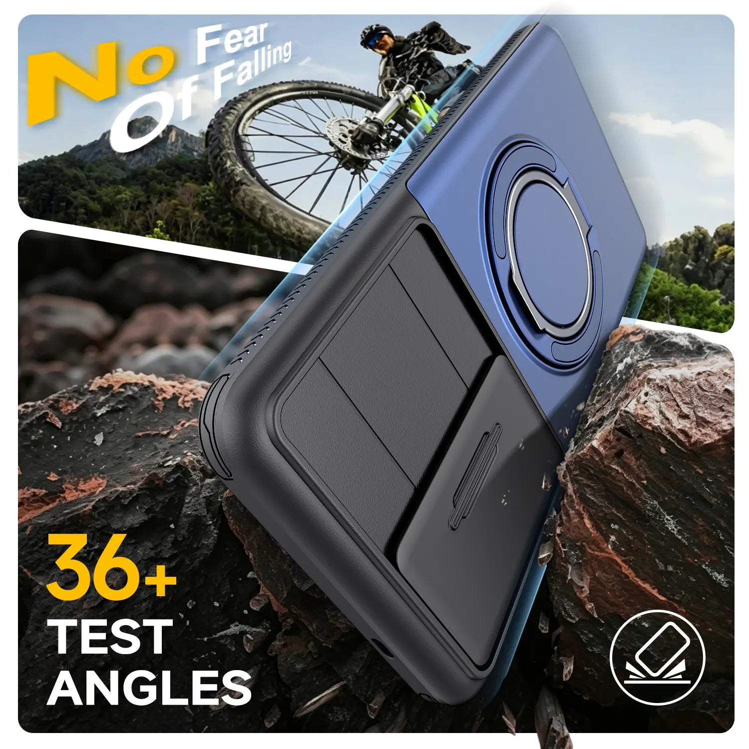 Slide Camera Cover Ring Kickstand Case for Samsung Galaxy S26 Ultra – Dual Layer Shockproof Wallet Cover
