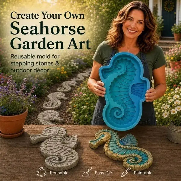 Reusable Sunflower Stepping Stone Mold – DIY Concrete Mold for Garden & Yard Landscaping