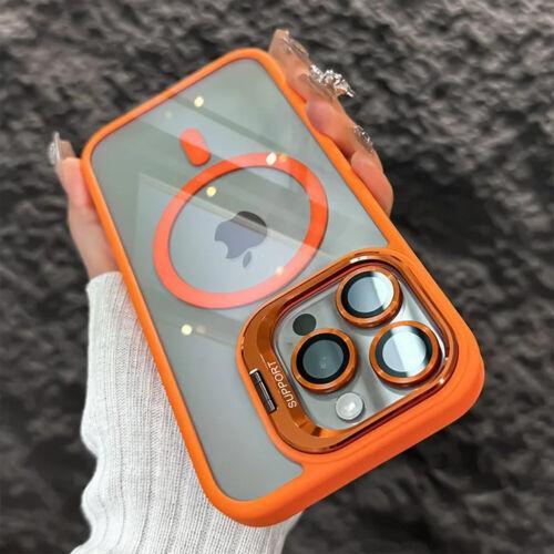 MagSafe Clear Magnetic Case with Built-in Stand & Camera Lens Protector for iPhone 18 Pro Max