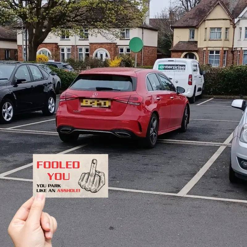 You Park Like An A-hole Bad Parking Prank Cards Funny Bad Parking Warning Cards – Leave Under Windshield – 50 Pack