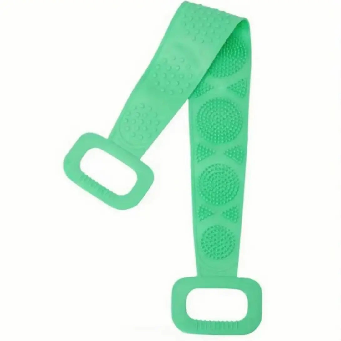 Silicone Bath Brush - Double-Sided Exfoliating Back Scrubber