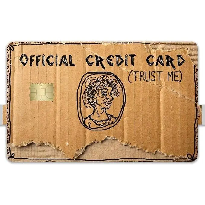 Official Credit Card Trust Me Vintage Coin Debit Card Sticker – Funny Brown Credit Card Skin
