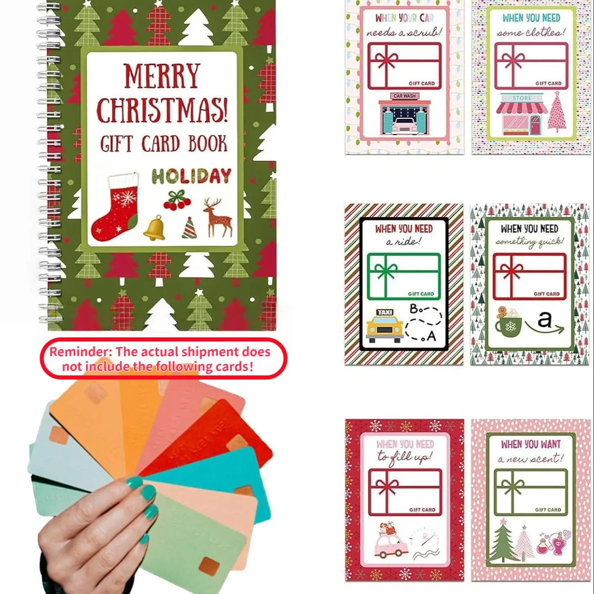 DIY Spiral-Bound Christmas Gift Card Album – Durable Card Holder & Gift Planner Notebook
