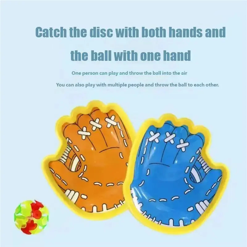 Light-Up Toss & Catch Toy Set | 2 Rackets & 1 Glow Ball, Outdoor Family Game Gift