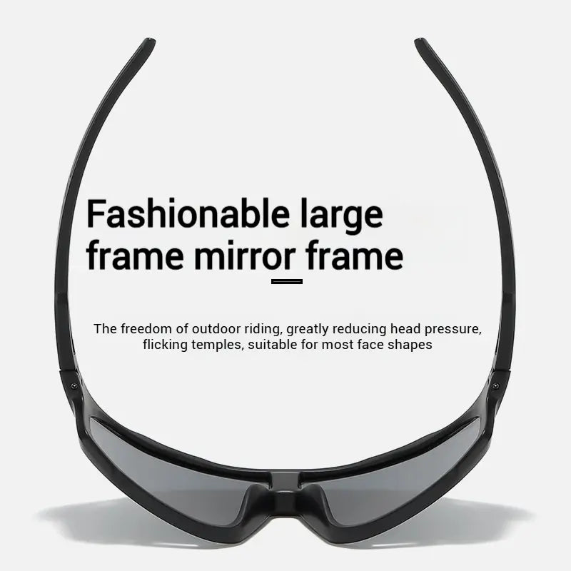 New Arrival: Photochromic UV-Protective Sports Sunglasses - Windproof & Sand-Resistant Cycling & Hiking Eyewear