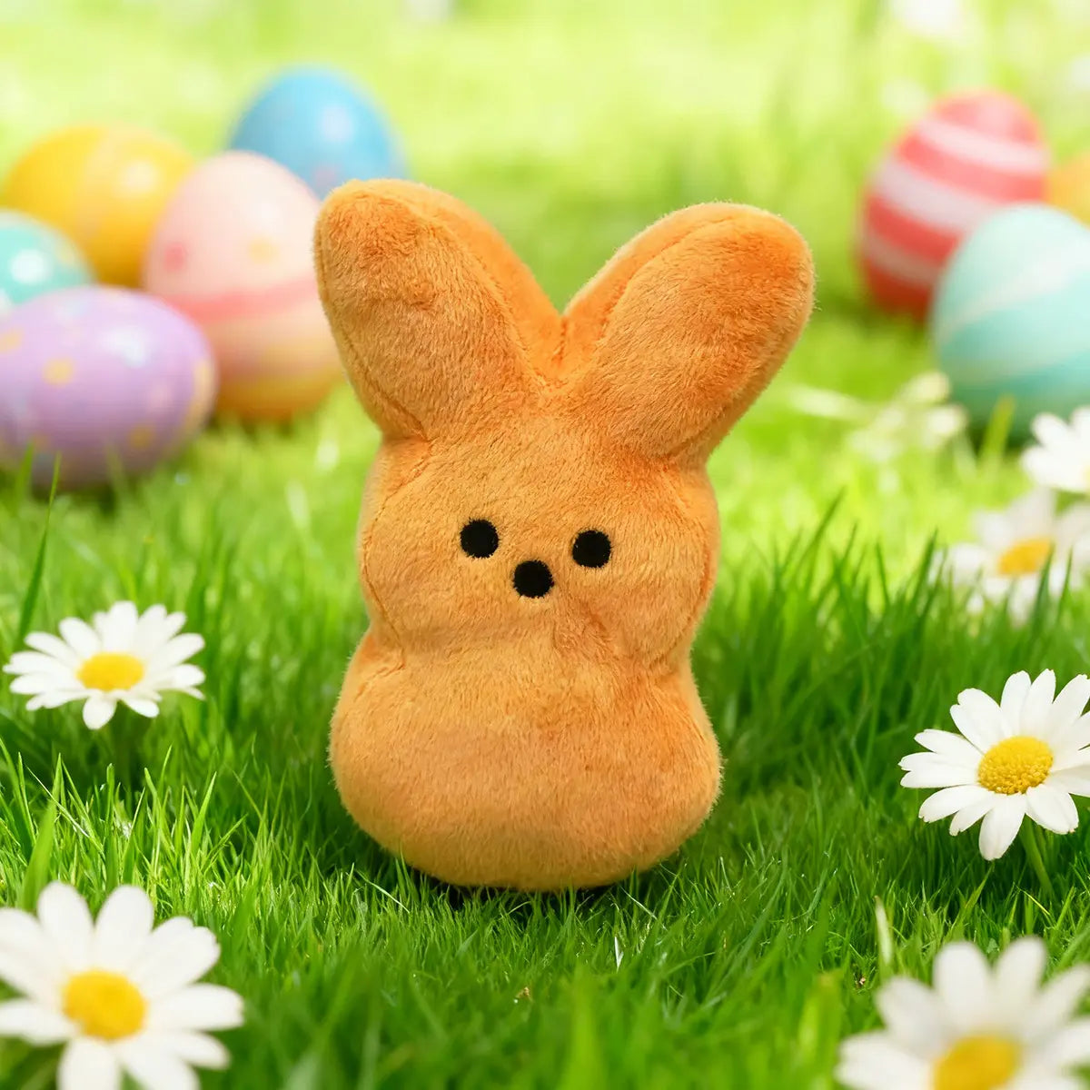 Sweeten Their Easter: 6-Pack Colorful Marshmallow Bunny Plush Set