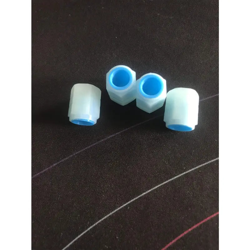 8PCS Universal Fluorescent Tire Valve Caps: Luminous Glow-in-the-Dark Covers (Green)
