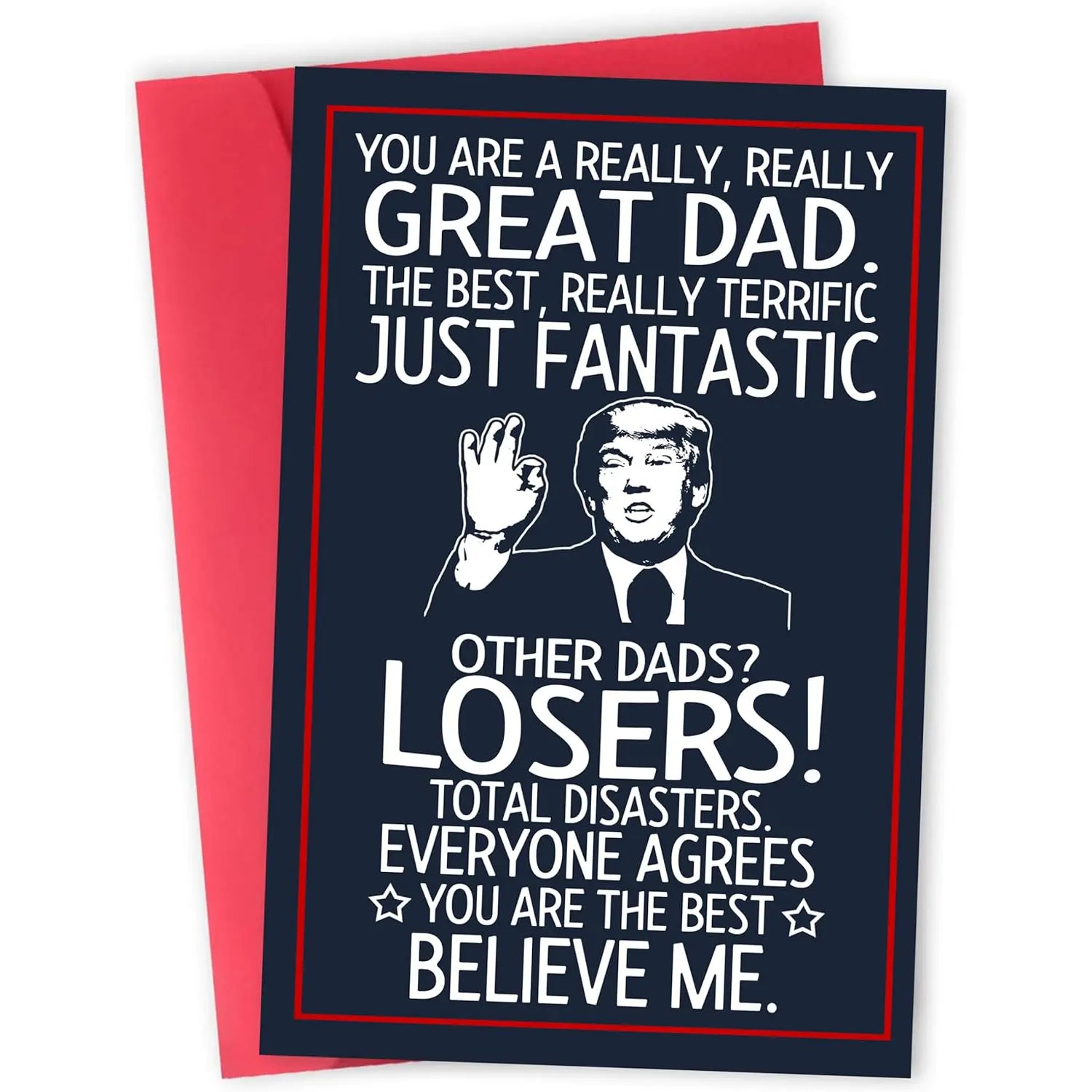 "You Are a Great Dad, Trust Me" Funny Father’s Day Greeting Card