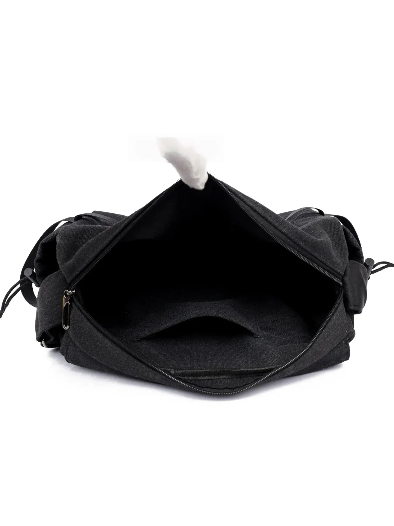Men's Plain Canvas Crossbody Bag, Solid Color Trendy Versatile Crossbody Bag with Cartoon Charm, Casual Messenger Bag, Large Capacity Daily Commuting Shoulder Bag for Work & School, Casual Crossbody Bags