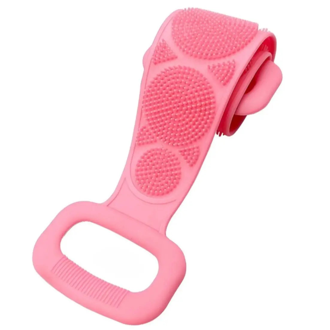 Silicone Bath Brush - Double-Sided Exfoliating Back Scrubber