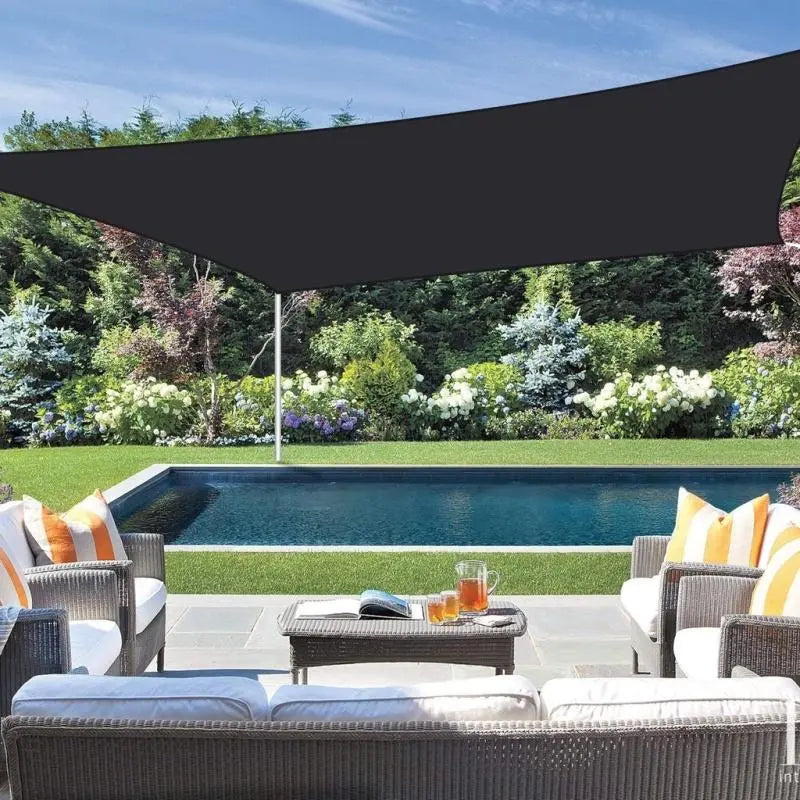 90% Blackout Cloth (Black) - 10 x 13ft UV-Resistant Shade Net with Reinforced Rivets, Suitable for Outdoor Adventures / Camping / Garden / Patio / Greenhouse.Mesh Shade Cloth
