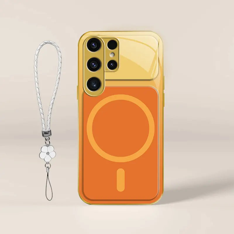Dopamine Color Block Magnetic Phone Case for Samsung Galaxy S26 Ultra – Full Camera Protection & Shockproof Cover