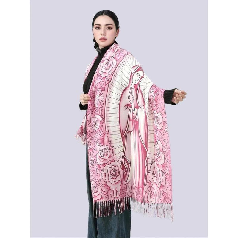 Sports & Outdoor Breathable Floral Print Hijab Scarf – Sweat-Wicking All-Season Head Wrap
