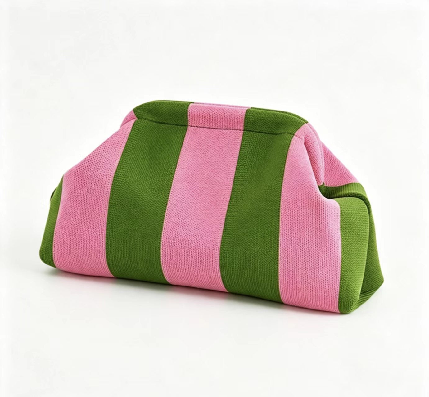 Women's Striped/rhombus/leaf/dot Cloud Handbag, Clip Closure Crossbody Bag, Lightweight Foldable for Daily Use, Gifts for Friends and Valentine's Day