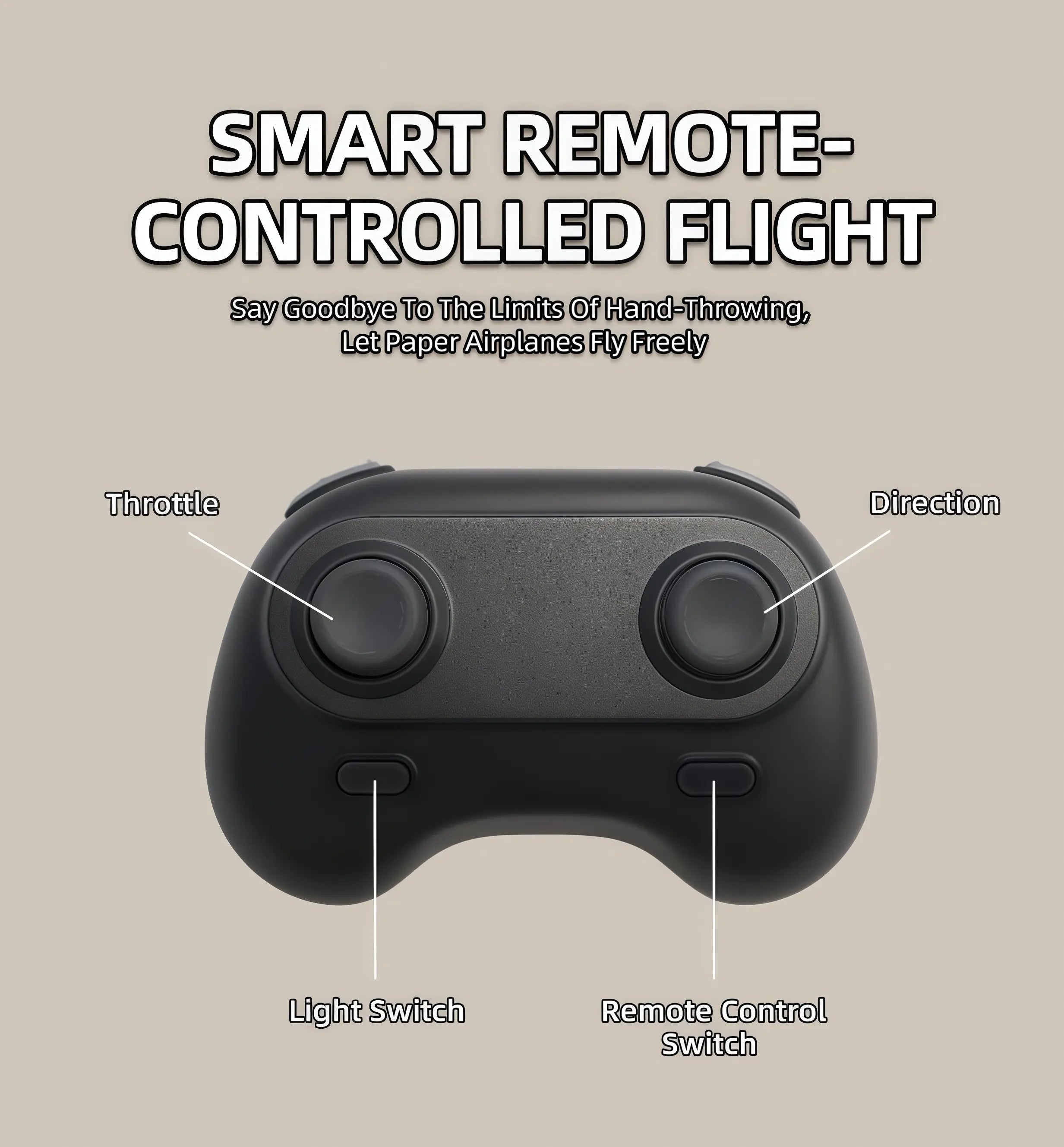 Kit d'avion en papier télécommandé SkyCraft avec stabilisateur gyroscopique