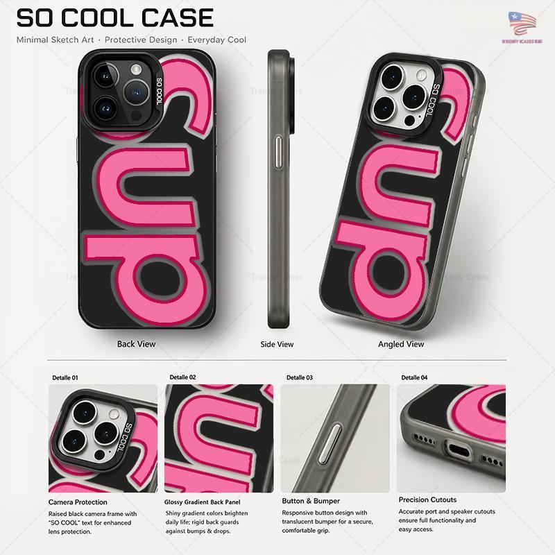 SUP Streetwear Anti-Drop Hard Shell Shockproof Case for iPhone 18 Pro Max & Samsung Galaxy S26 Ultra