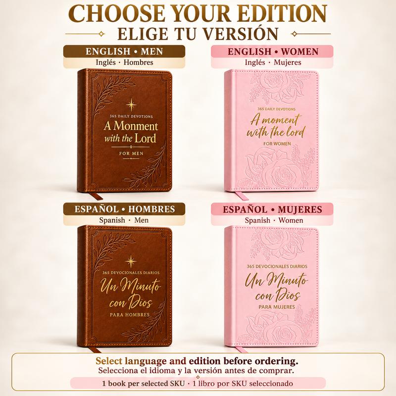 365-Day Embossed Faux Leather Daily Devotional Prayer Journal & Bible Study Book