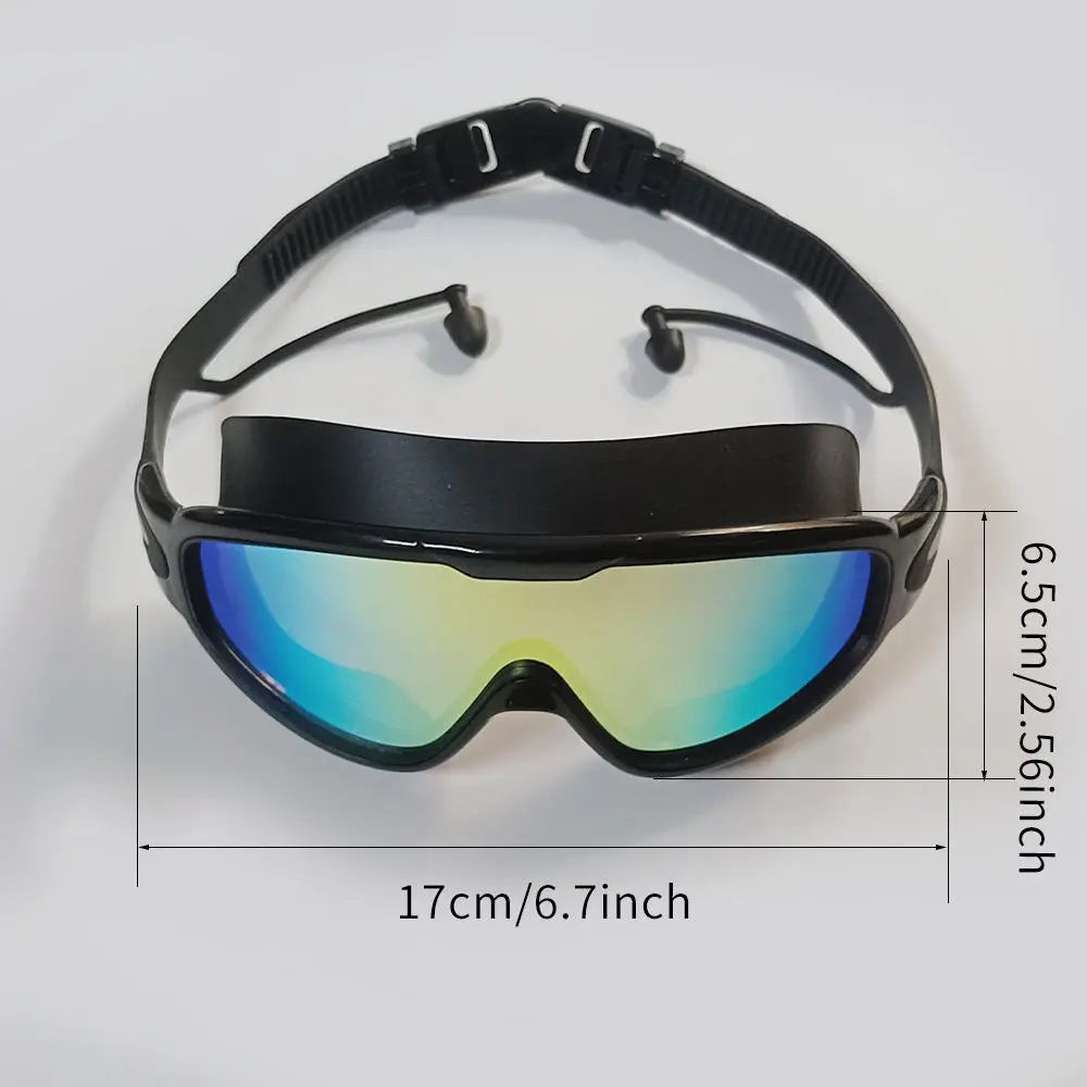 3-Pack Swim Goggles with Nose Clips and Ear Plugs for Adults and Teens, Leak-Proof Anti-Fog Swimming Goggles with 180° Wide View for Pool, Beach and Open Water #GLOBAL PICKS