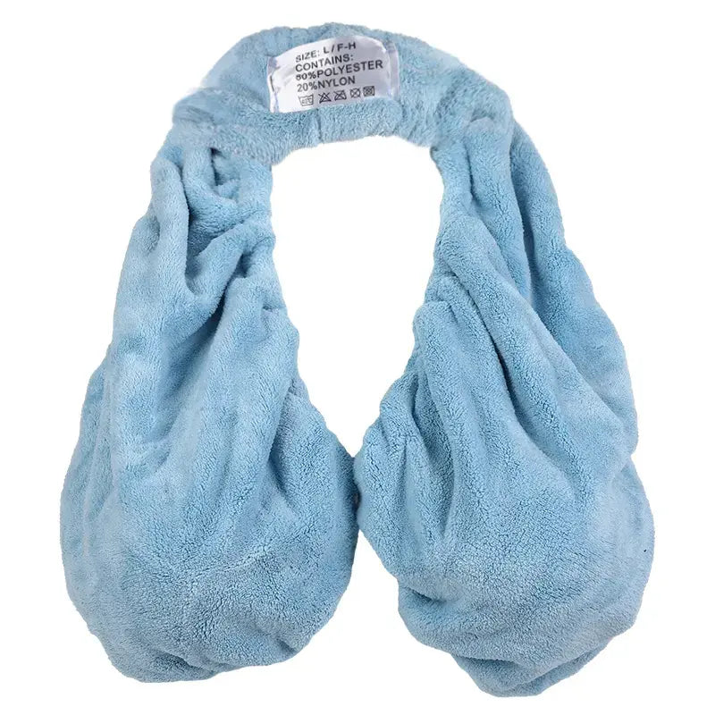 Super Soft Plush Towel Bra – Breathable Hanging Neck Chest Wrap
