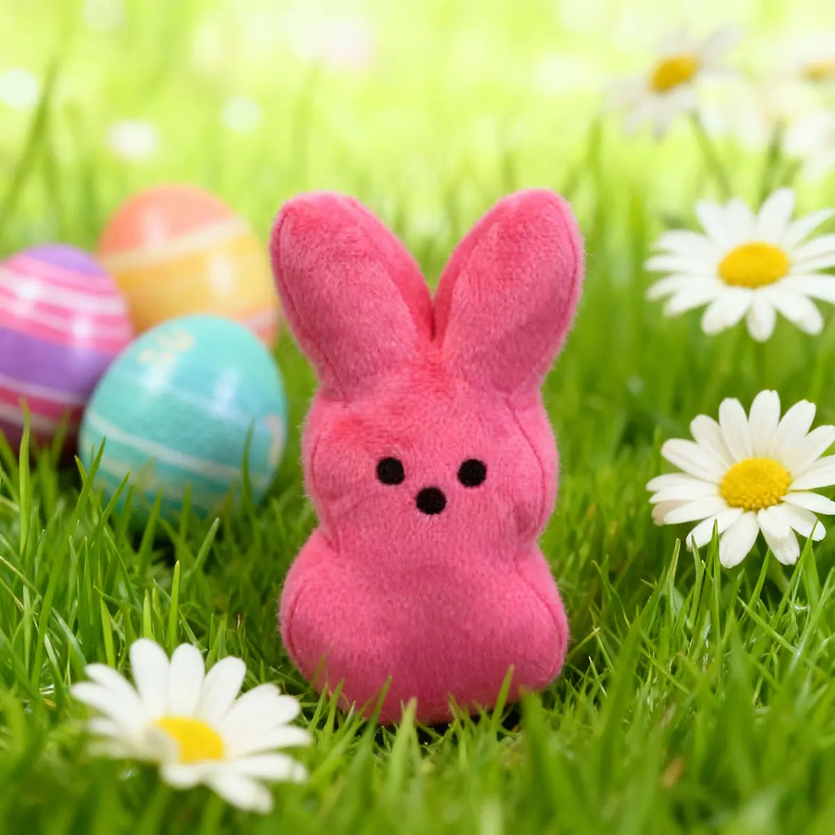 Sweeten Their Easter: 6-Pack Colorful Marshmallow Bunny Plush Set