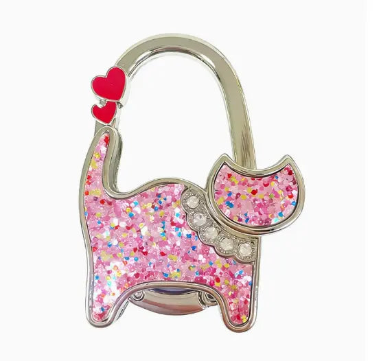 Butterfly Foldable Purse Hook: Portable Handbag Hanger & Table Holder Stand
