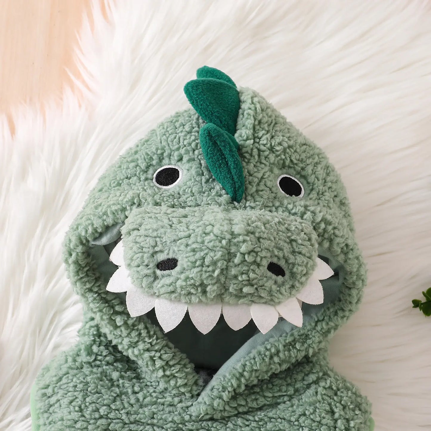 Baby Dinosaur Hooded Romper Costume for Newborns and Infants