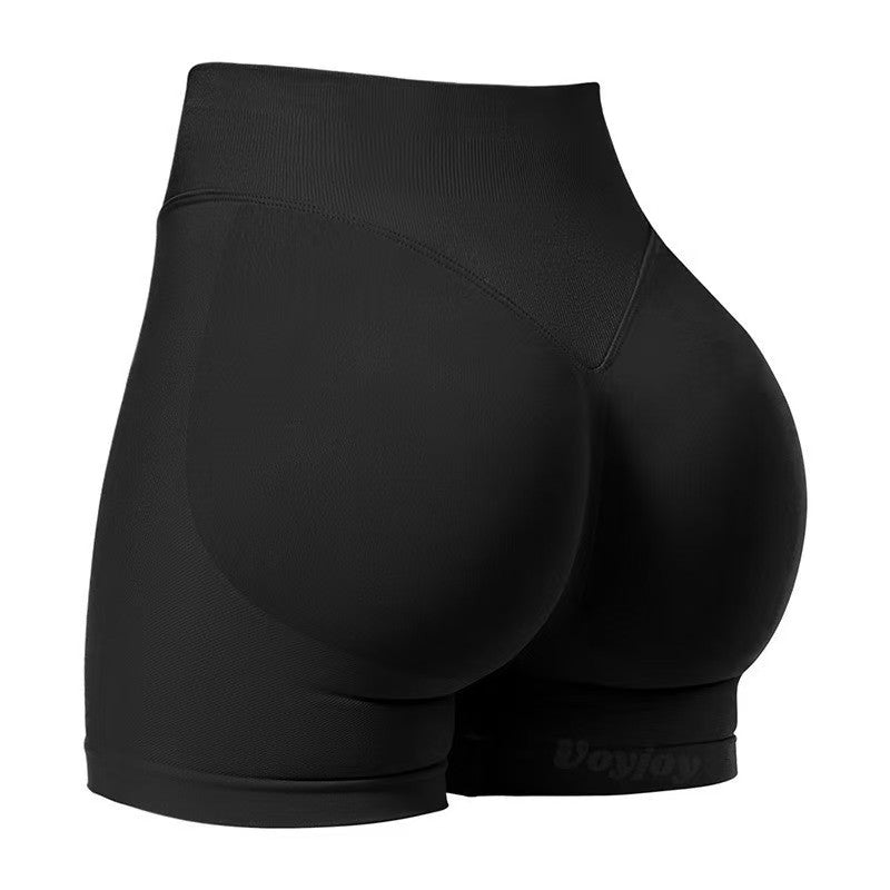 High Waist Butt Lifting Sports Shorts – Seamless Sculpting, Squat-Proof & Stretchy for Workout, Yoga & Gym
