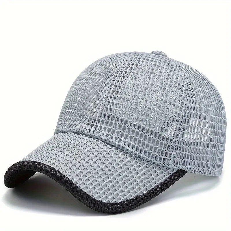 2pcs Men's Mesh Trucker Hats - Adjustable Cotton Snapback, Outdoor Sports Sunscreen Duck Tongue Cap, Breathable Adult Universal Gift, Men's Sports & Outdoor Accessories, Adjustable Cotton Hat,summerwins,father'sdaygifts,campingessentials,campinggear