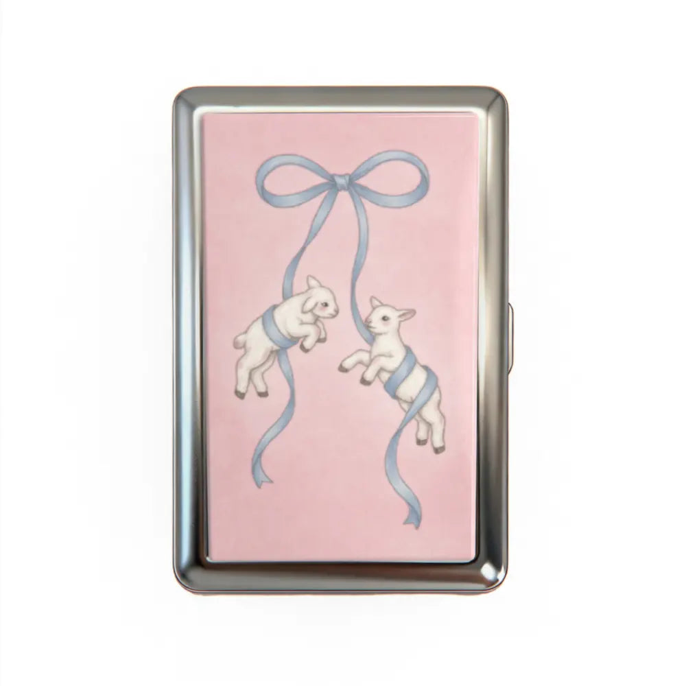 Vintage Cigarette Case - Card Holder Wallet, Multi-Functional Metal Tin Box, Versatile Trinket Business Card ID Holder