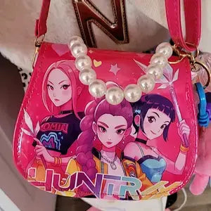 New children's bag witch hunter girl group change bag kpop anime cute storage bag messenger bag