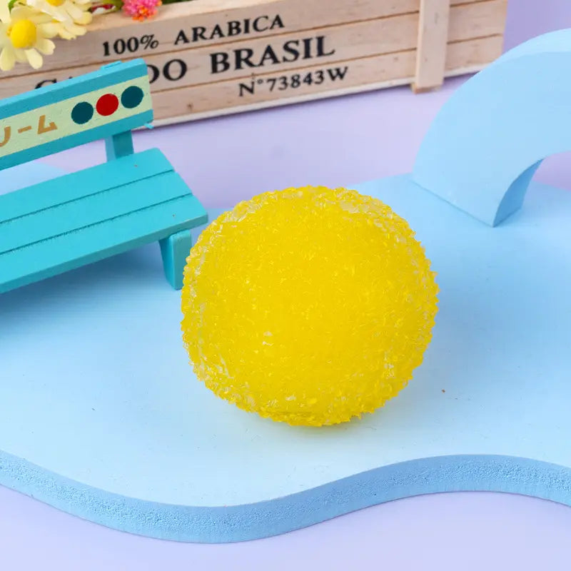 Handcrafted Crystal Mochi Ball Squishy Toy Handmade TPR Soft Stress Relief Fidget Sensory Grippie Set for Relaxation and Gift Giving
