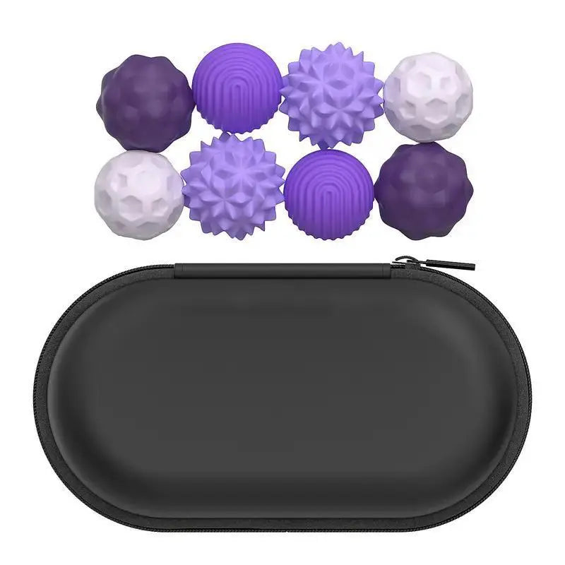 Silicone Fidget Ball Set – Elastic Texture Quiet Stress Relief Toy in Assorted Colors