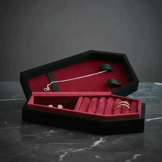 Velvet Jewelry Box – Luxury Jewelry Organizer with Compartments for Rings, Necklaces & Accessories