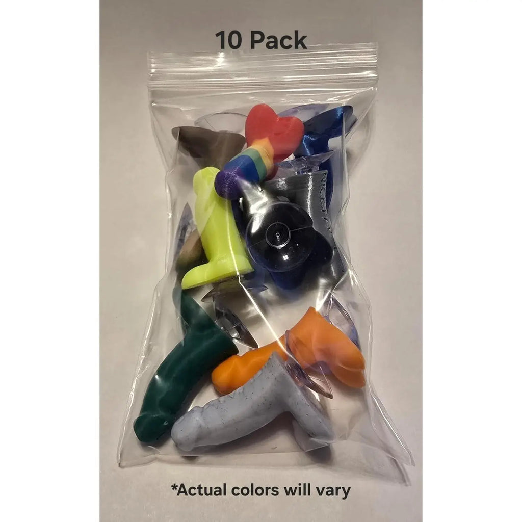 Nice Parking Engraved Mini Pranks with Suction Cups – Gag Gift Car Accessory (10 Pack)